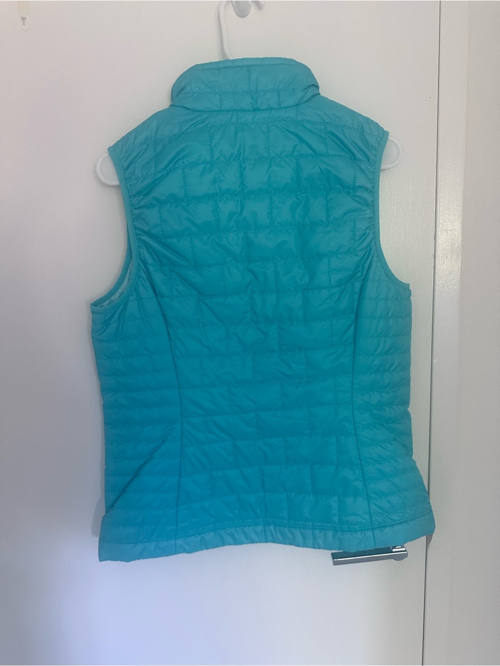 Patagonia Women’s Nano Puff Vest Turquoise Aqua Blue Size Medium PrimaLoft - Picture 5 of 5